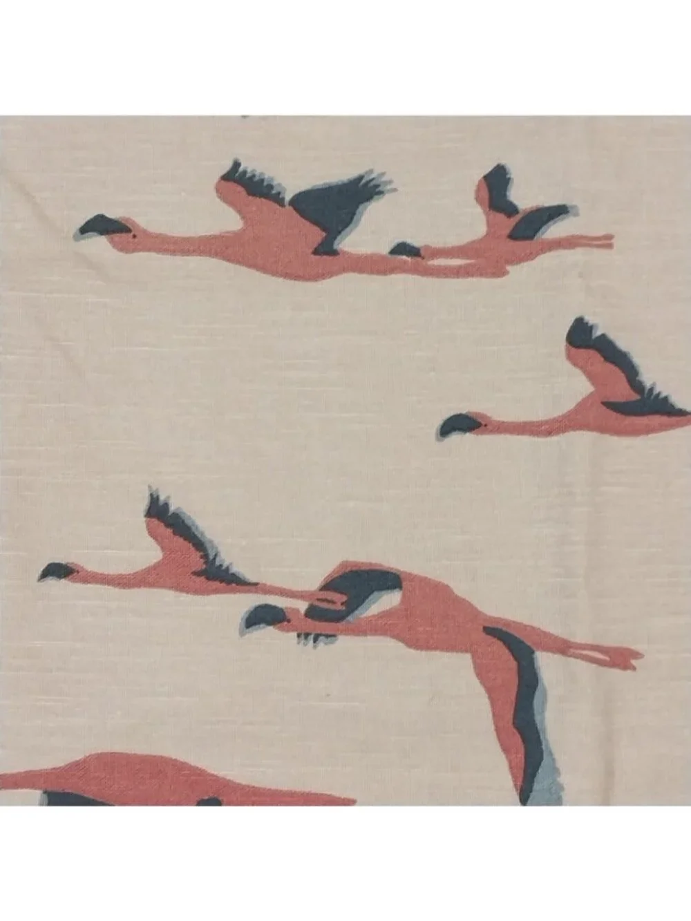 IKEA MAJBRITT Flying Flamingos Birds Print Accent Pillow Cushion Cover 20